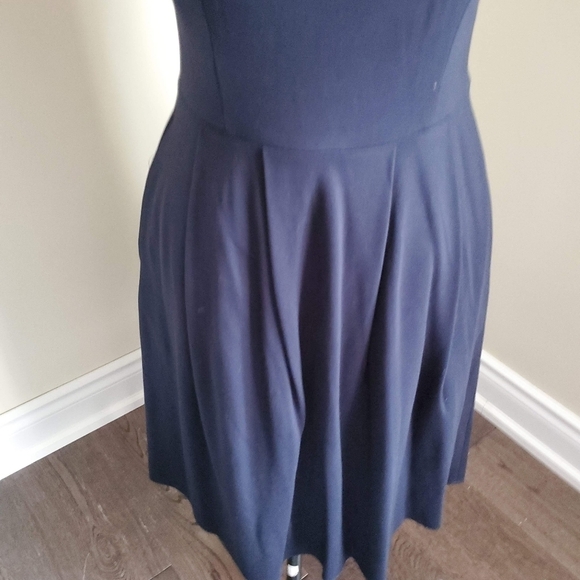Brooks Brothers Fit & Flare Navy Blue Dress Size 2 - Picture 3 of 9